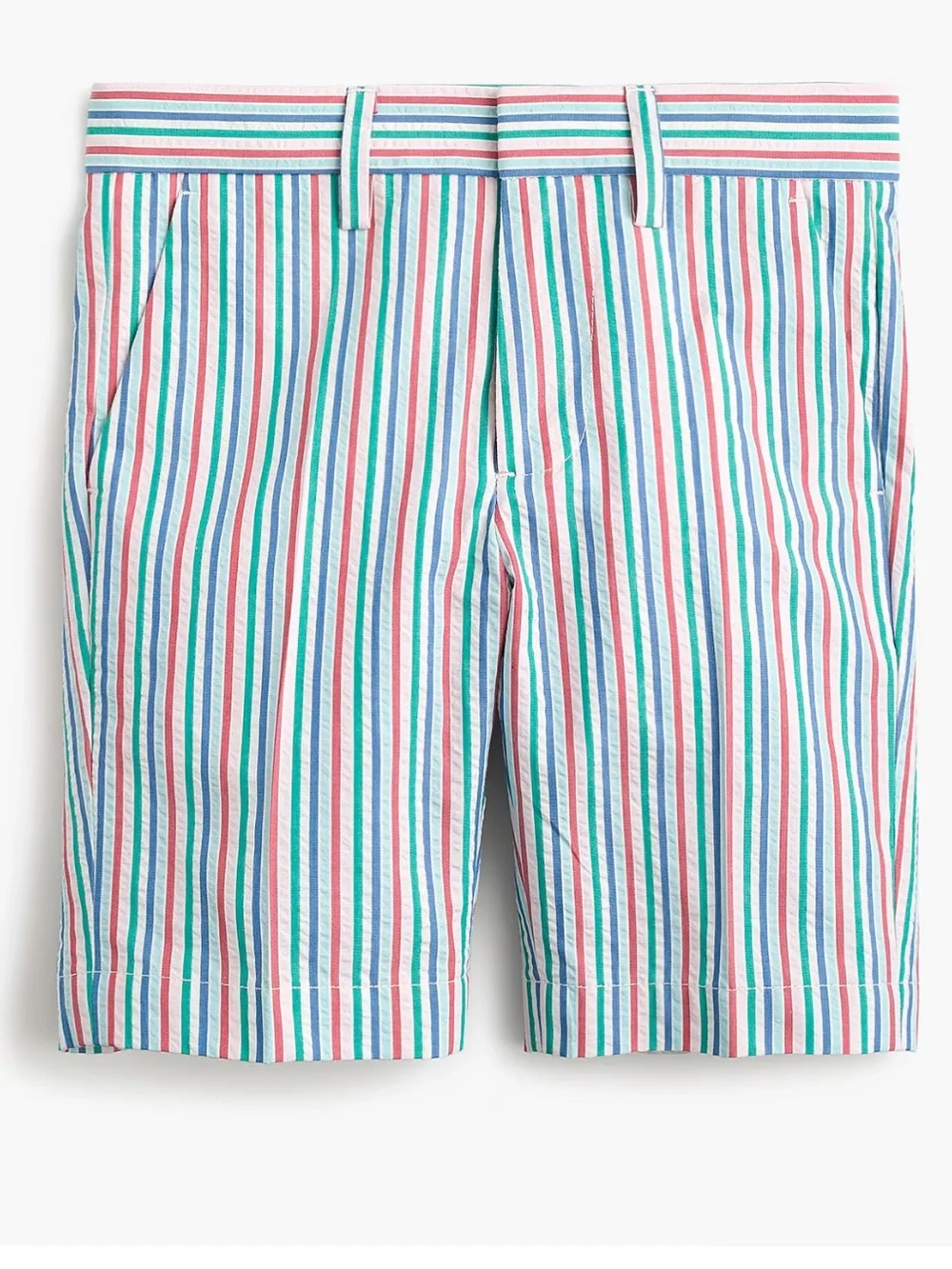 Crewcuts by J.Crew Ludlow suit short in rainbow seersucker jacket and shorts 8